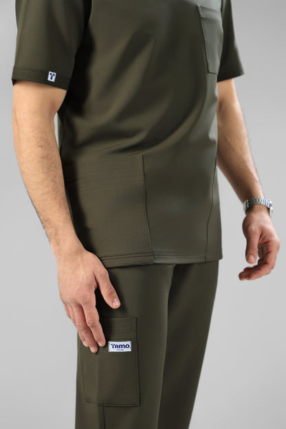 Olive green  Classic scrub design -  waterproof fabric