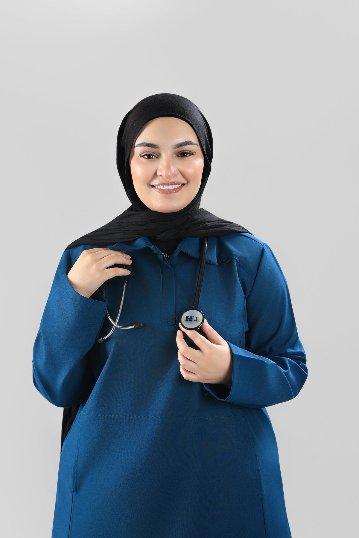 Petrol Polo Scrub Design 90cm – Sleek & Chic