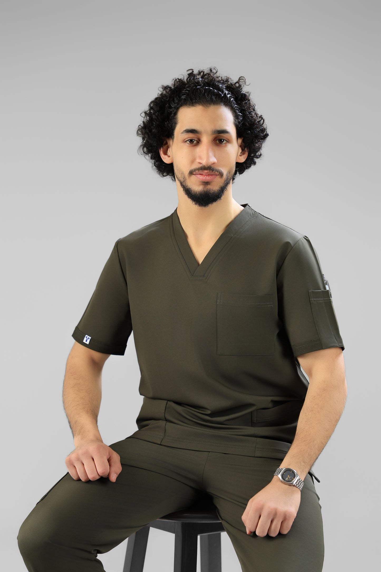 Olive green  Classic scrub design -  waterproof fabric