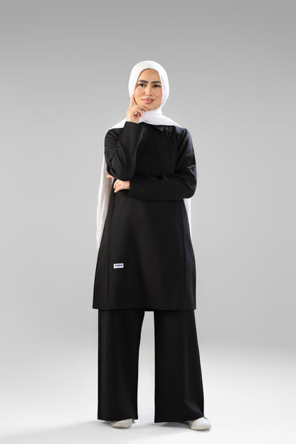 Black Polo Scrub Design 90cm – Sleek & Chic